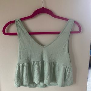 Mint Crop Top